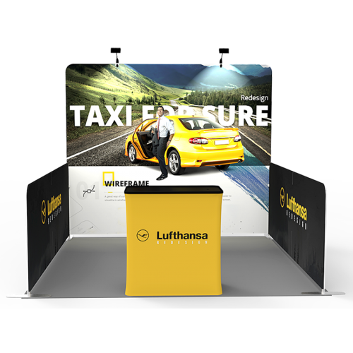 10 x 10ft Portable Tension fabric Trade Show Booth 01